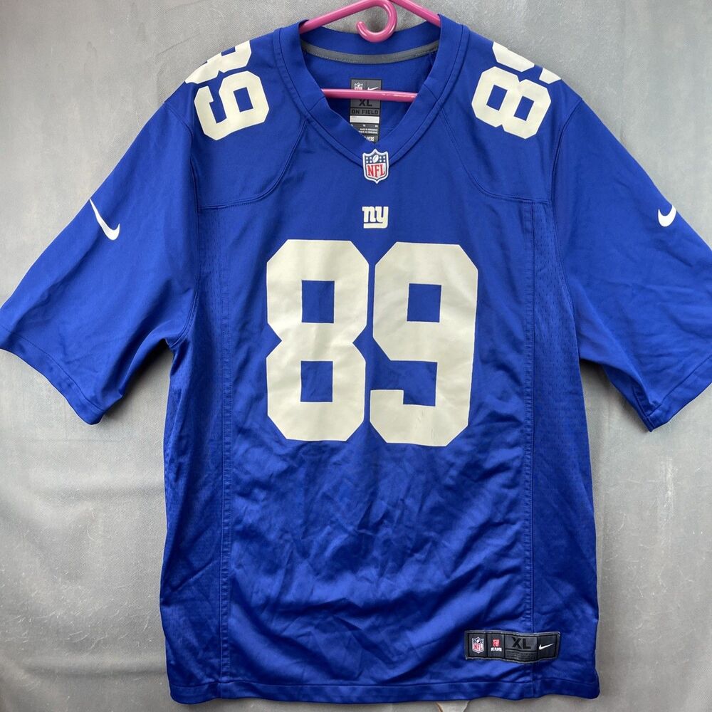 Nike New York Giants Toney #89 NFL Football Jersey Blue White Size XL